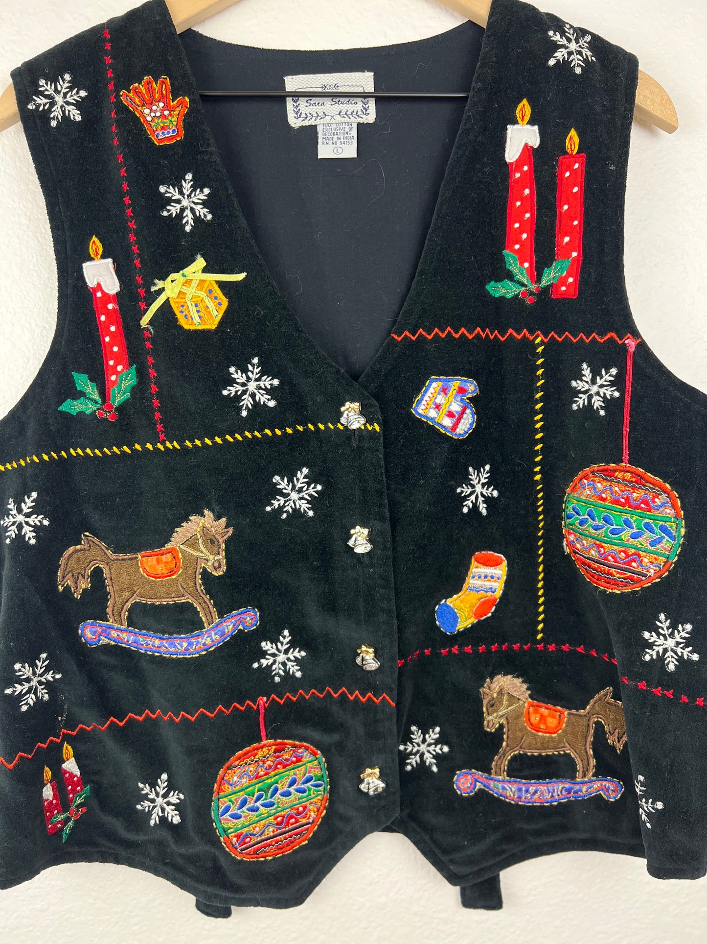 Velvet Holiday Cheer Vest