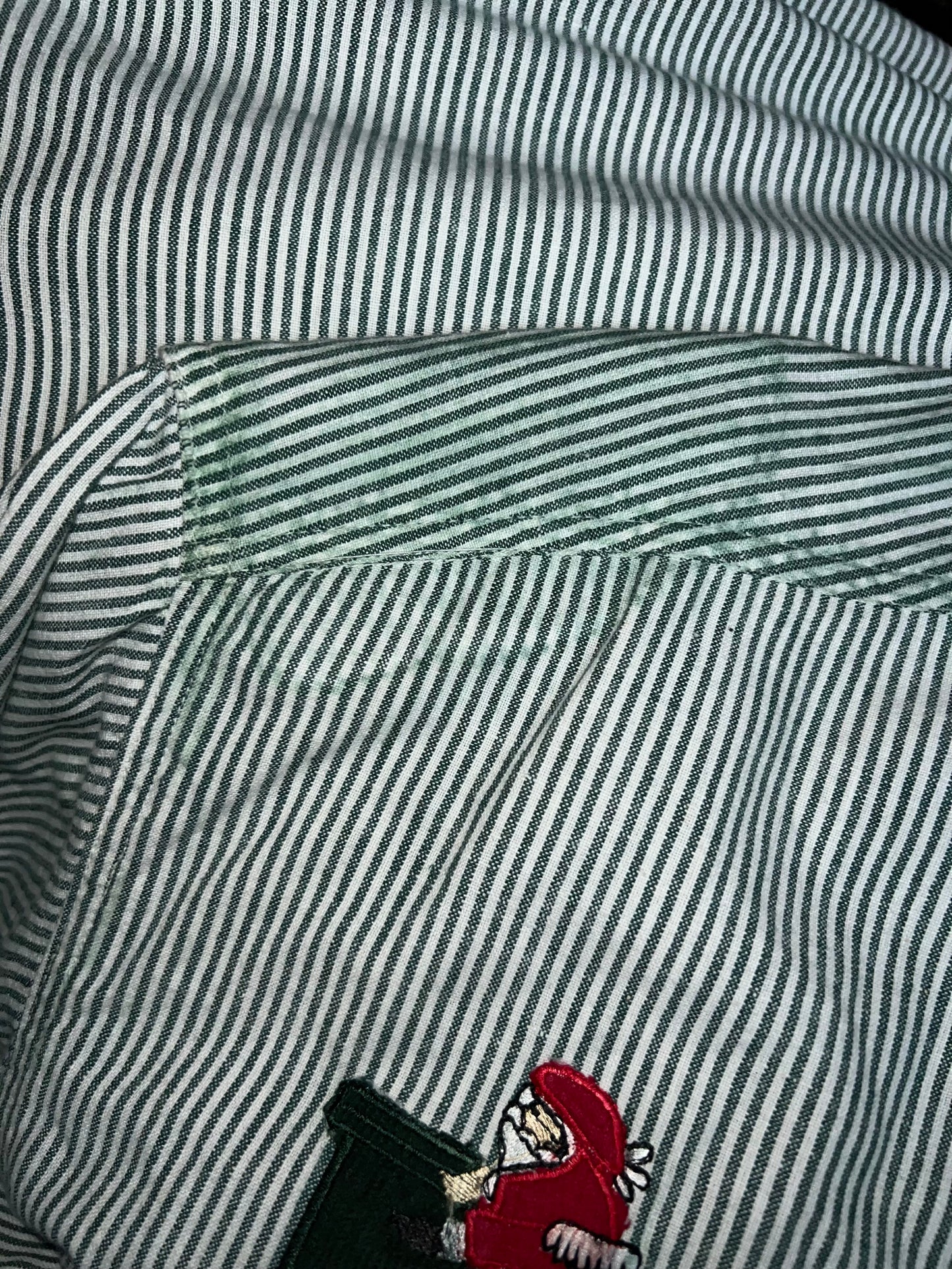 Santa and His Reindeer Button Up