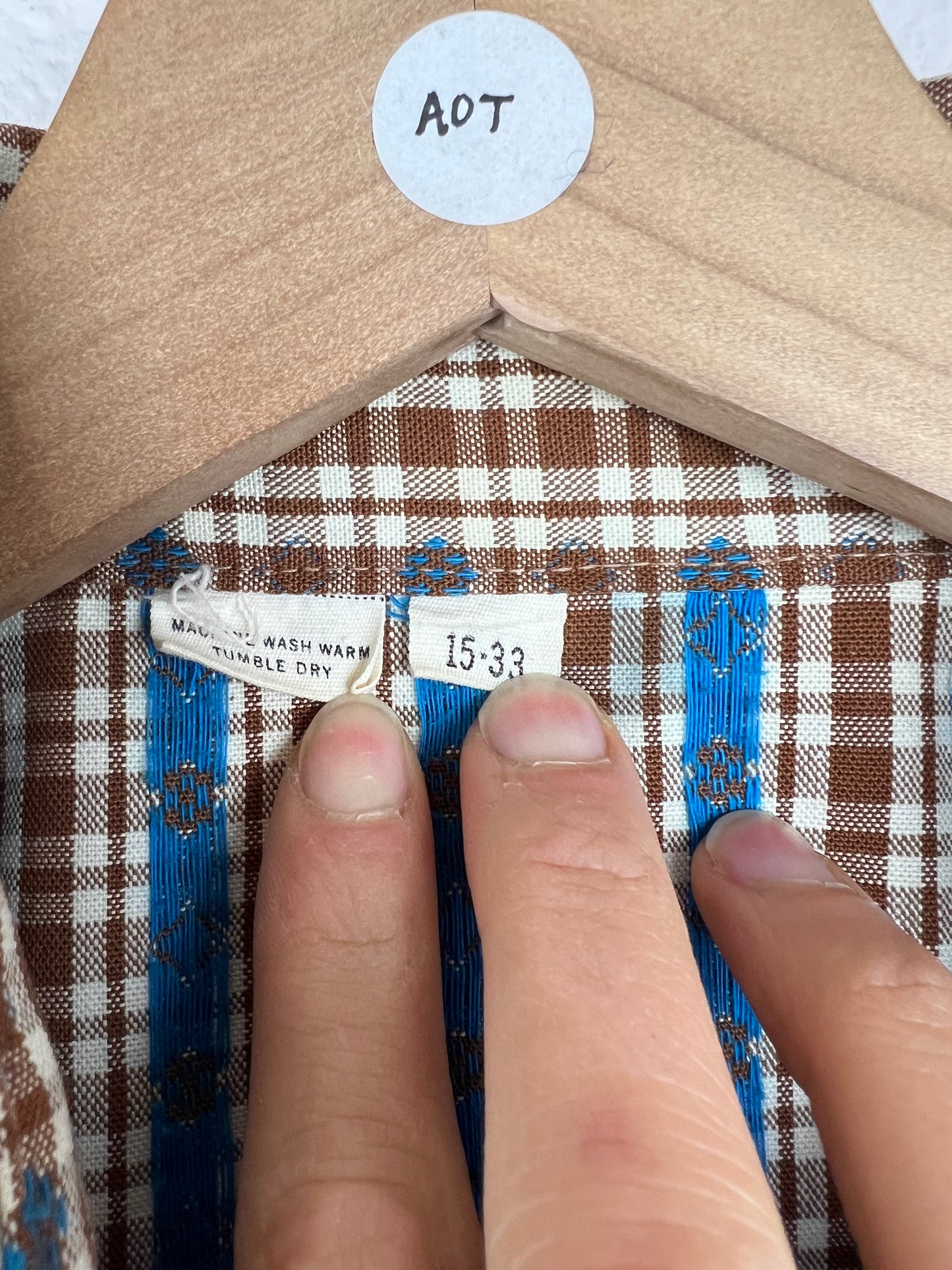 SALE Vintage Snap Button Up Long Sleeve