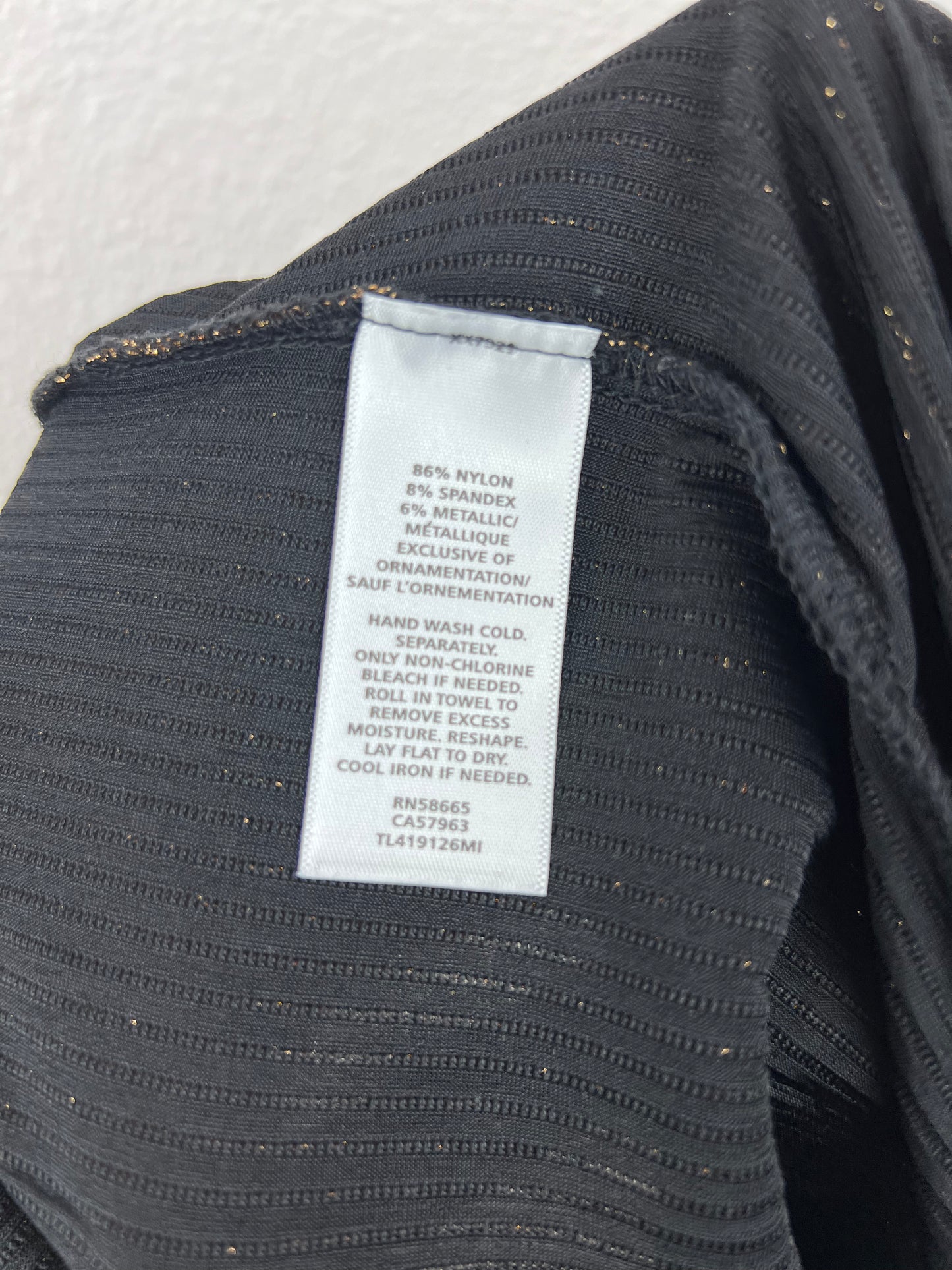 Leith Gold Metallic Wide Leg Bottoms