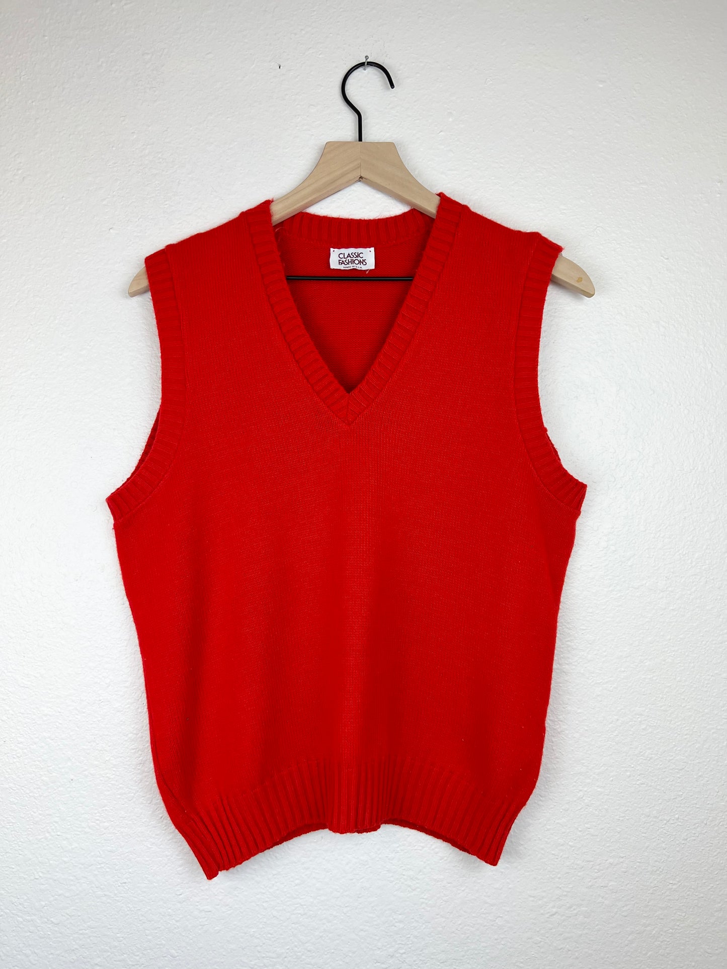 Vintage Red Sweater Vest