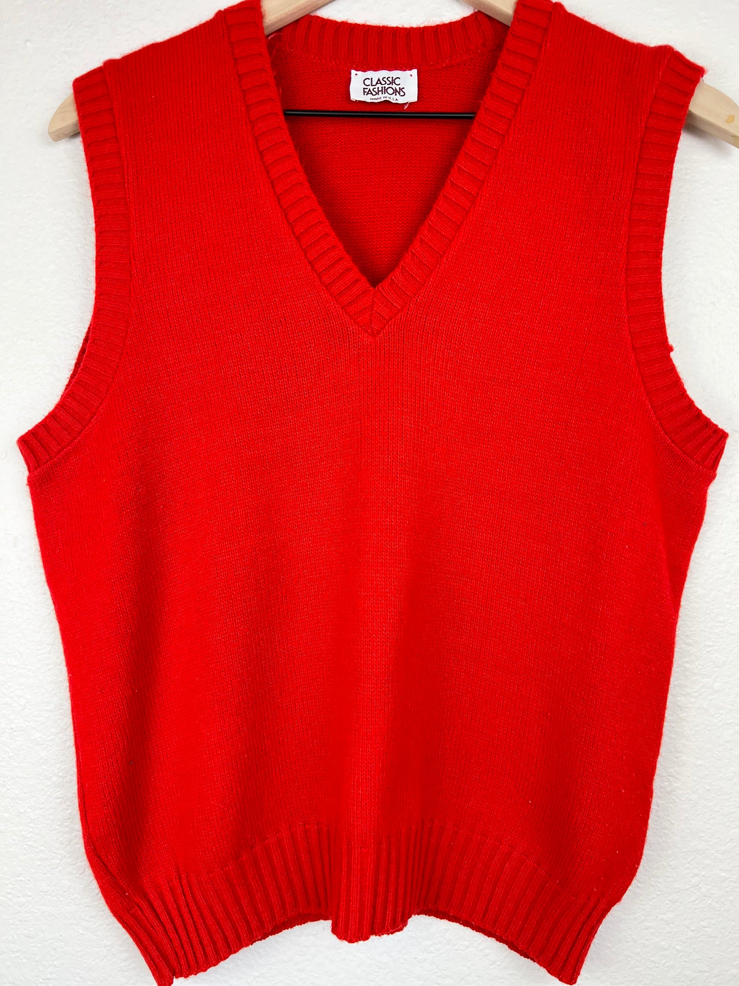 Vintage Red Sweater Vest