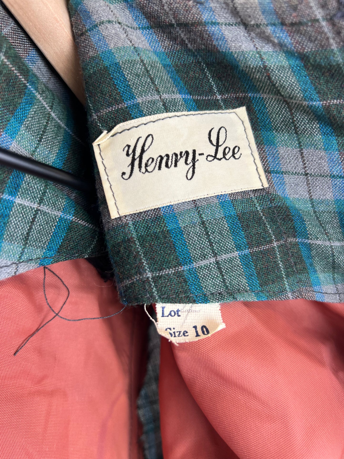 60s Henry-Lee Plaid Dress
