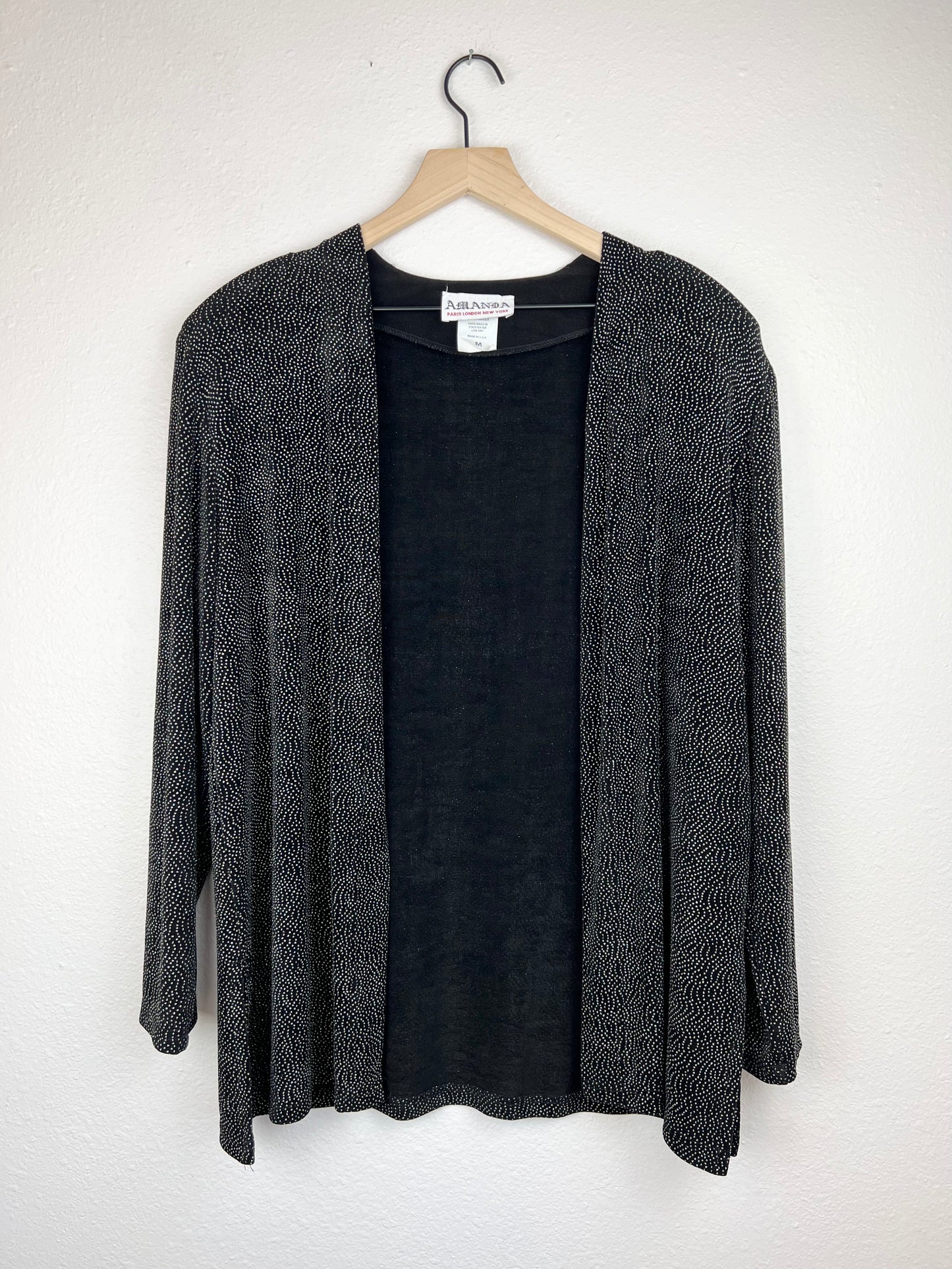 SALE Sparkly Open Cardigan Top