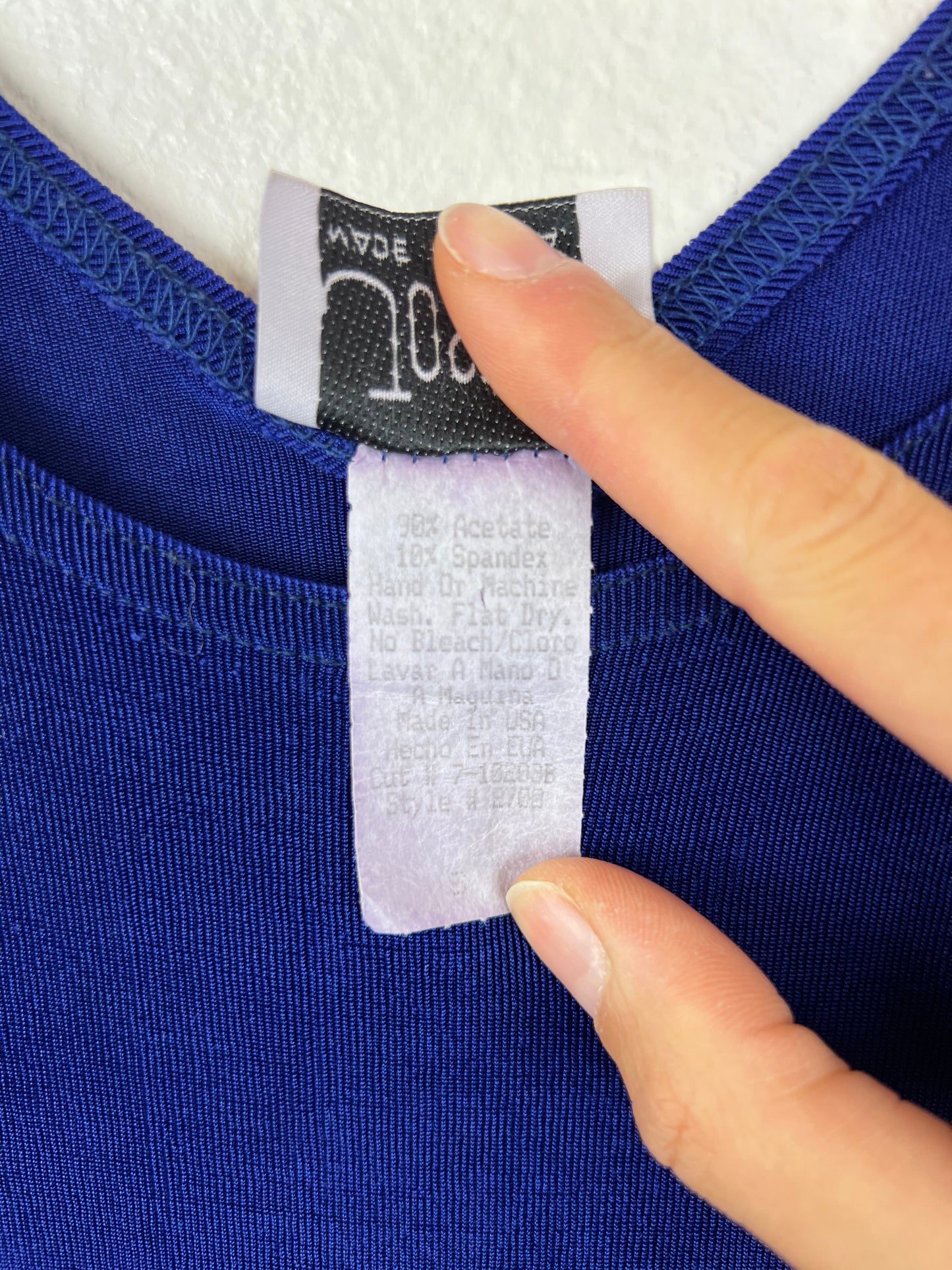 Blue Sleeveless Maxi Dress