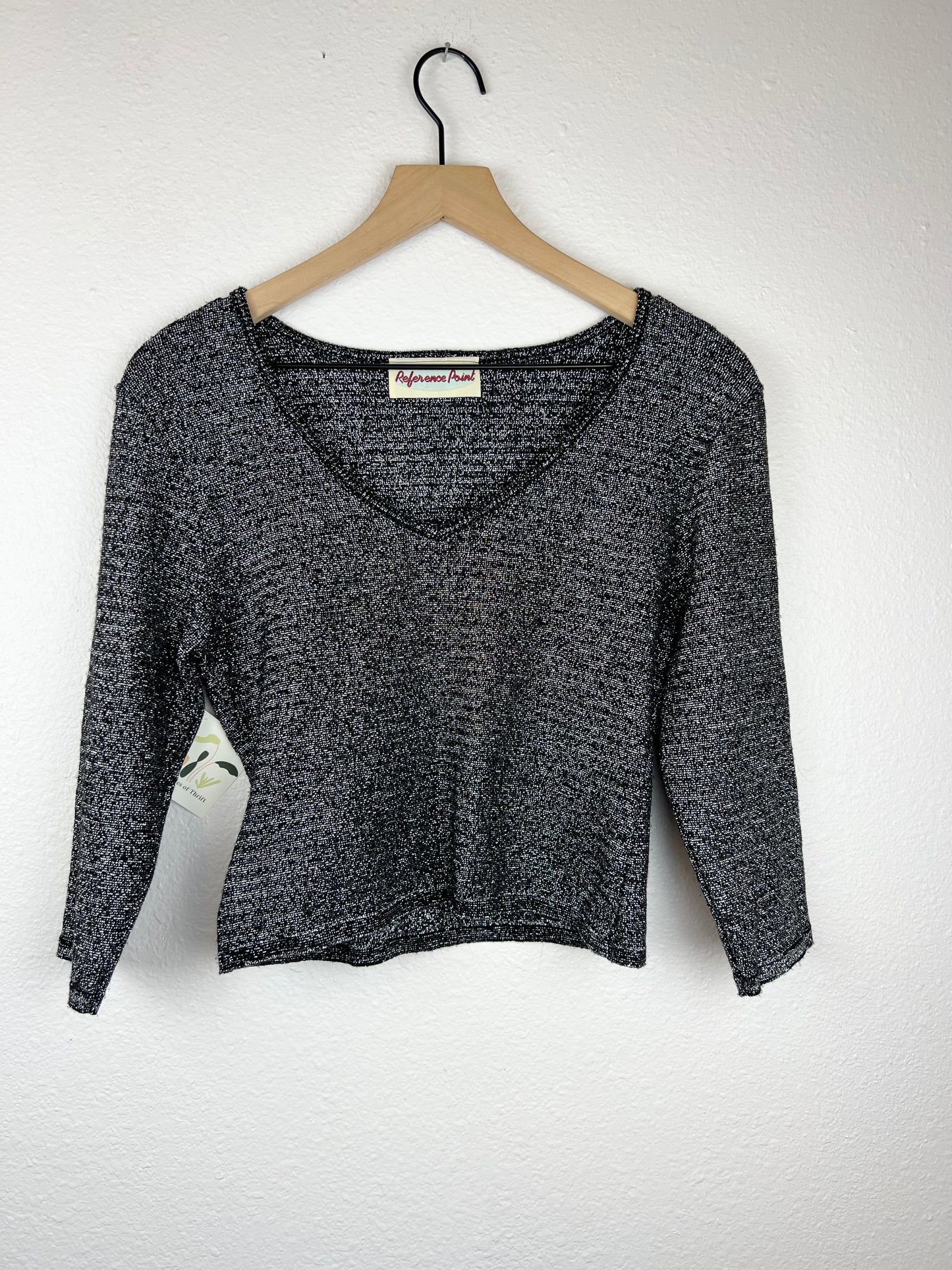 Sparkly 3/4 Sleeve Top