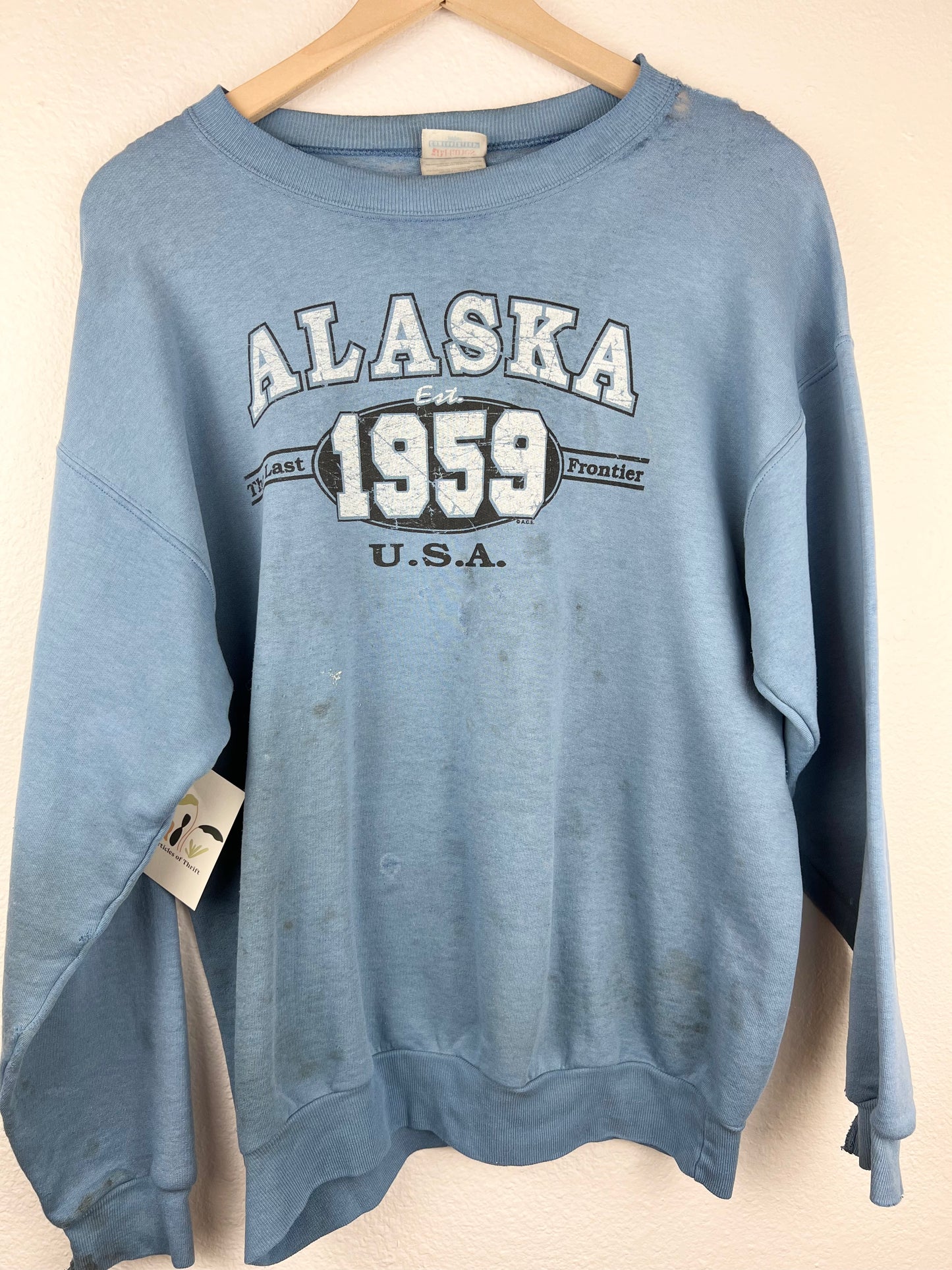 Thrashed Alaska USA Crewneck