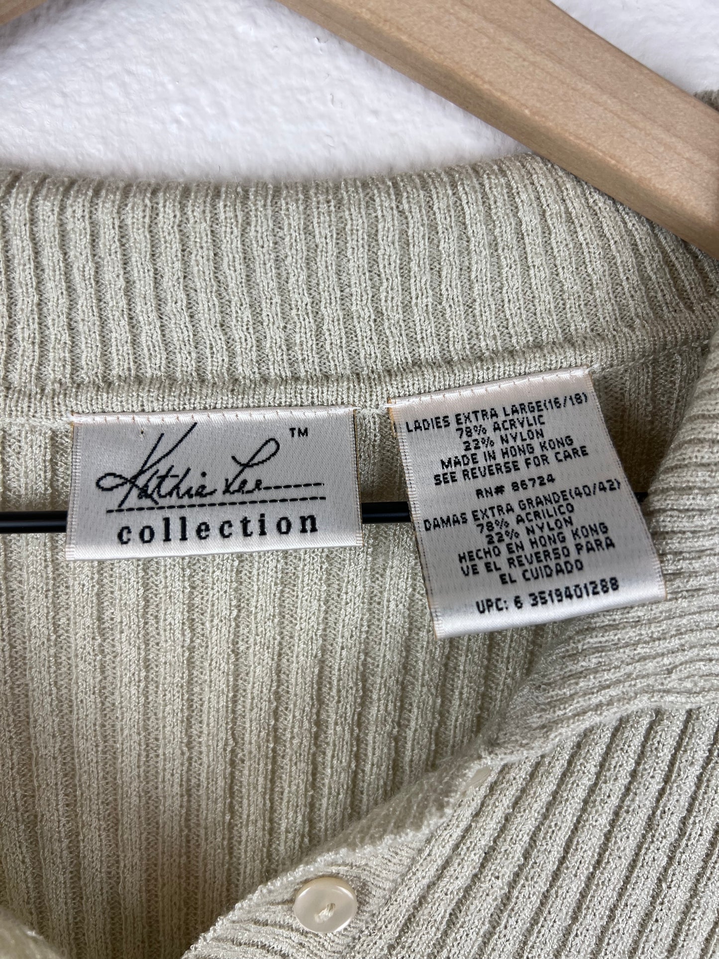 Ribbed 1/4 Button Up Sweater