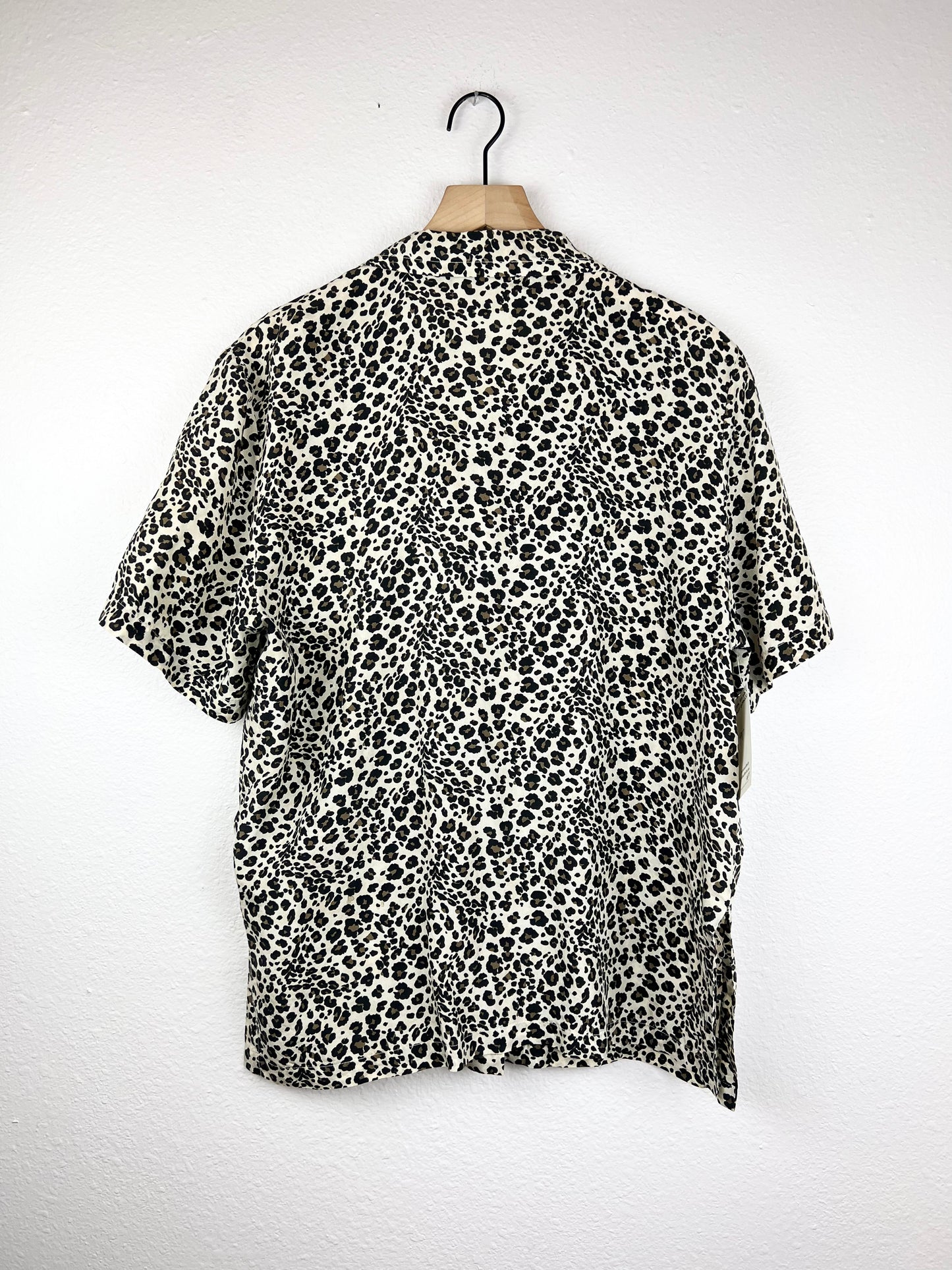 Silk Animal Print Button Up