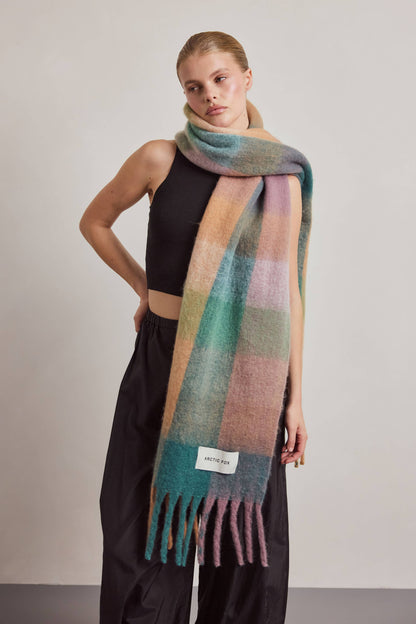 SCARF- LILAC CHECK