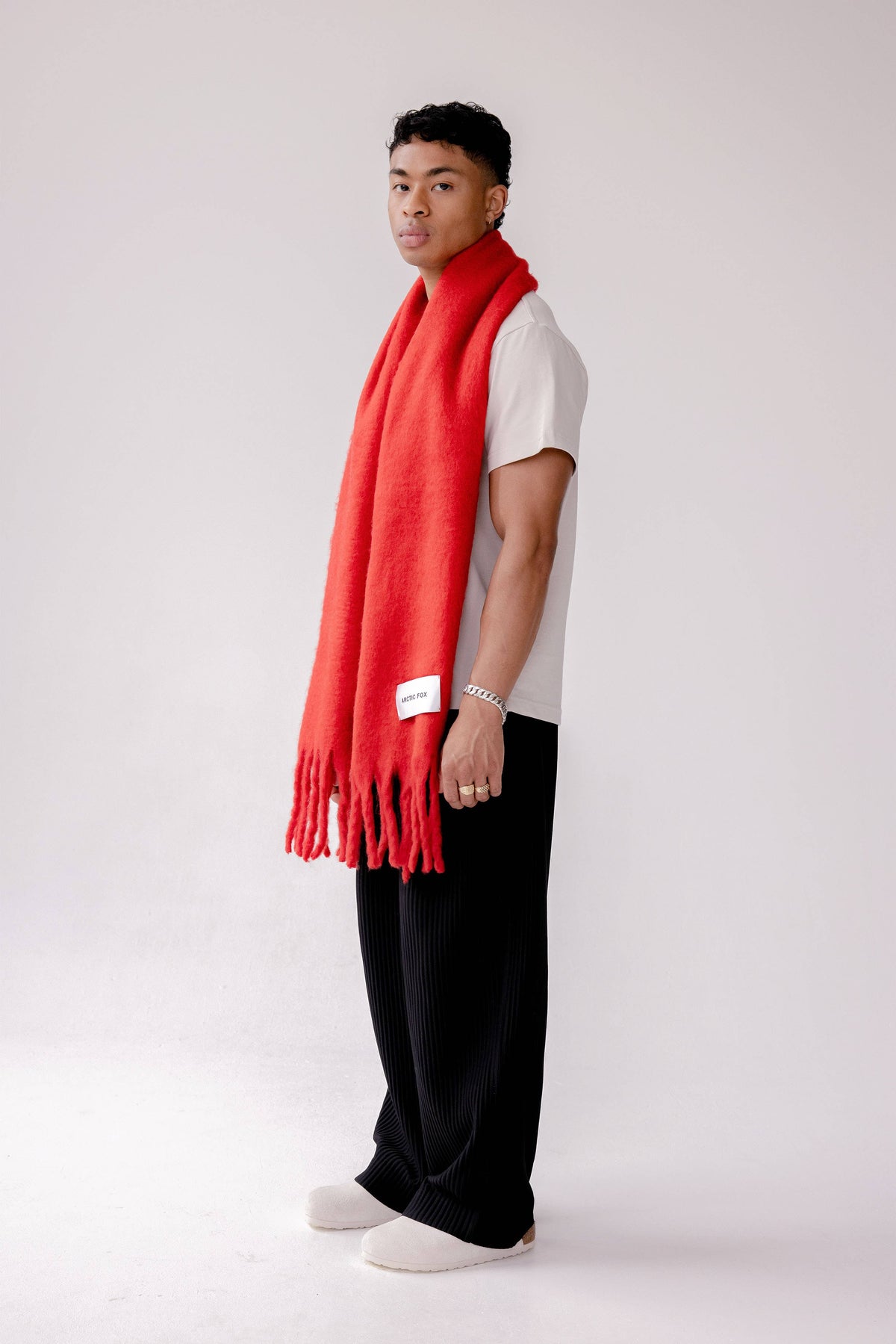 SCARF- CRIMSON RED