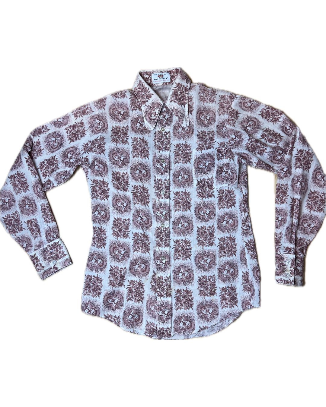 1970s VAN HEUSEN CHERUB BUTTON UP