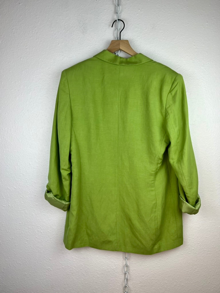 CHARTREUSE LONG LINEN BLAZER