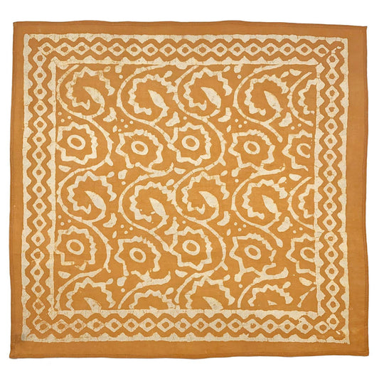 BLOCK PRINT BANDANA- GOLDEN YELLOW