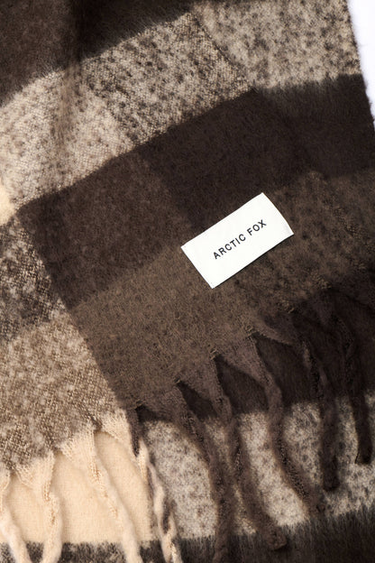 SCARF- BROWN CHECK