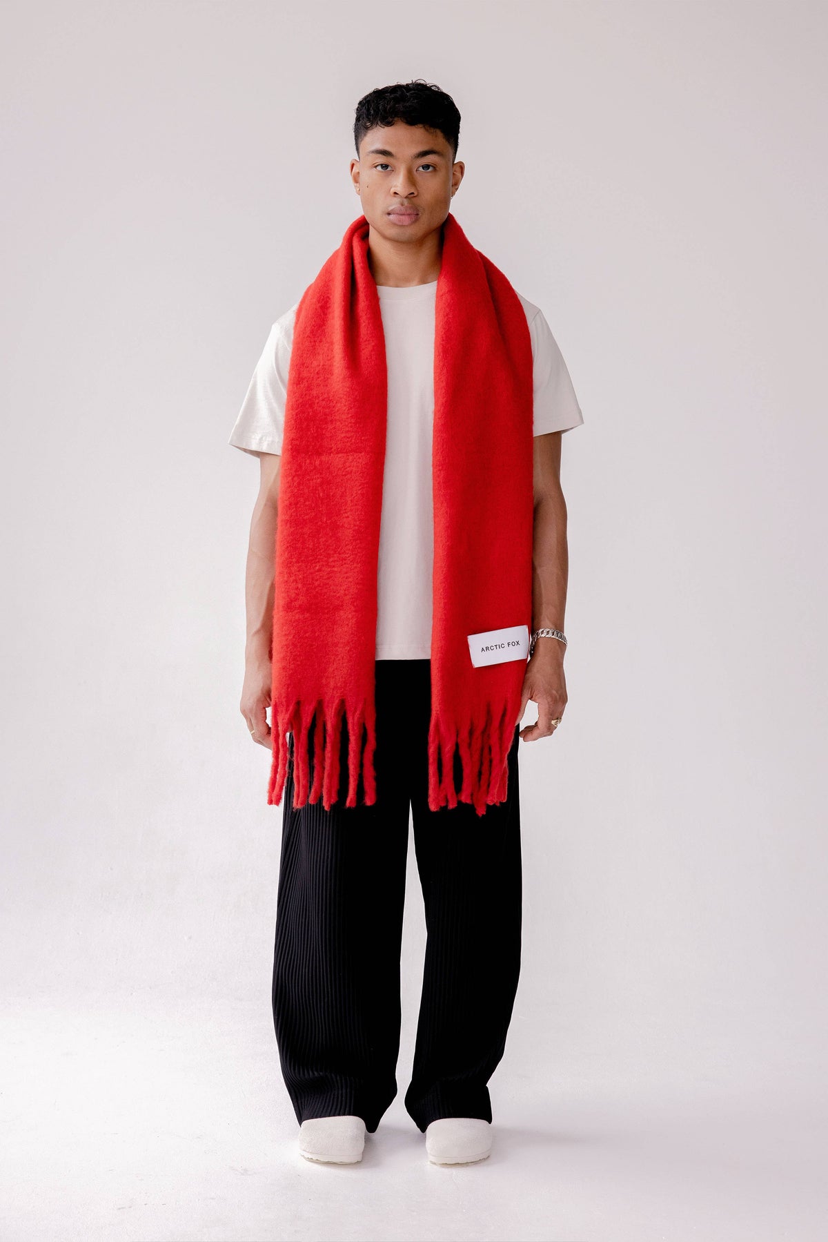 SCARF- CRIMSON RED