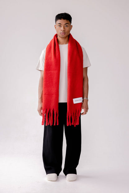 SCARF- CRIMSON RED