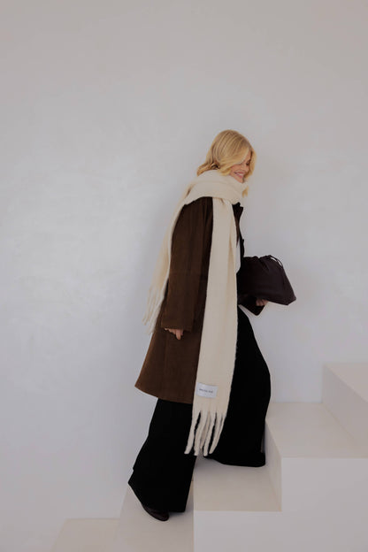 SCARF- PEBBLE BEIGE
