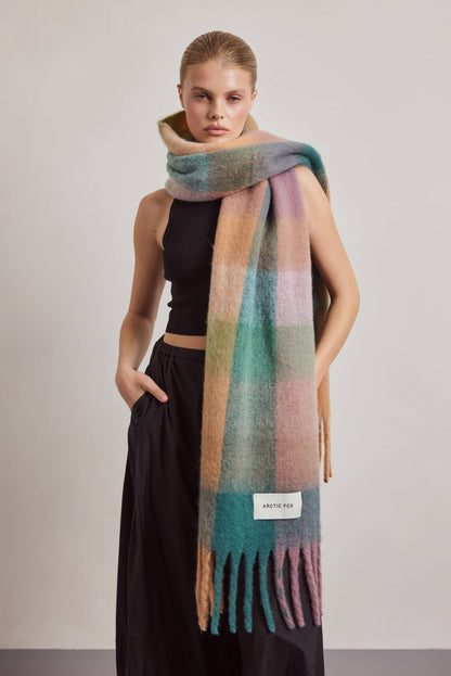 SCARF- LILAC CHECK