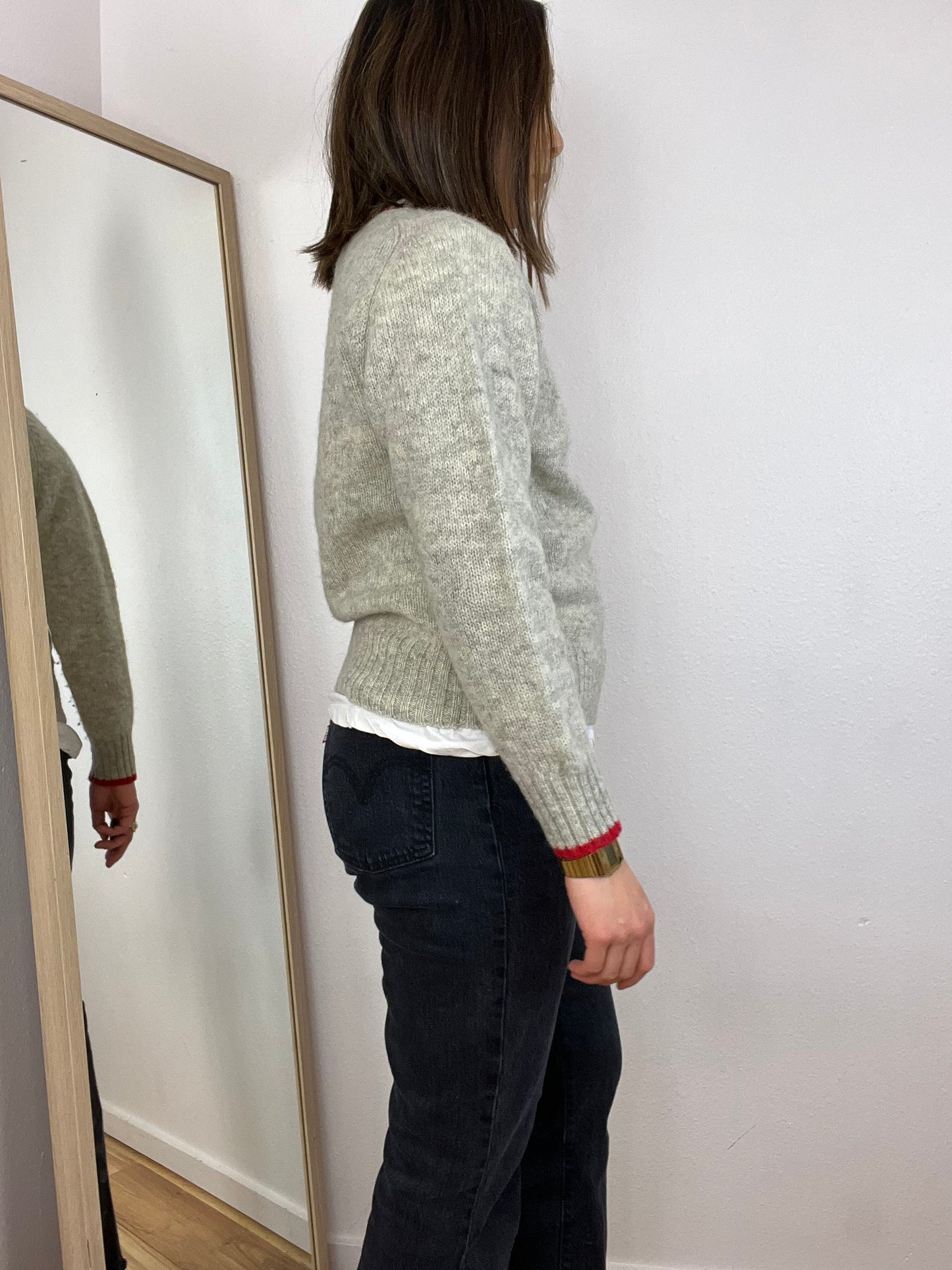 GREY WOOL SWEATER