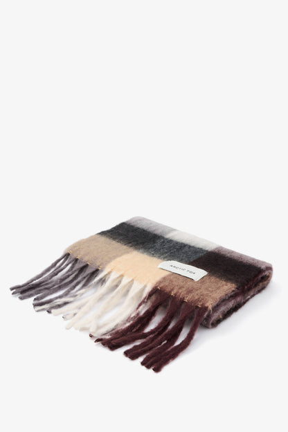 SCARF- DARK BERRY CHECK