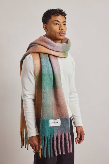 SCARF- LILAC CHECK