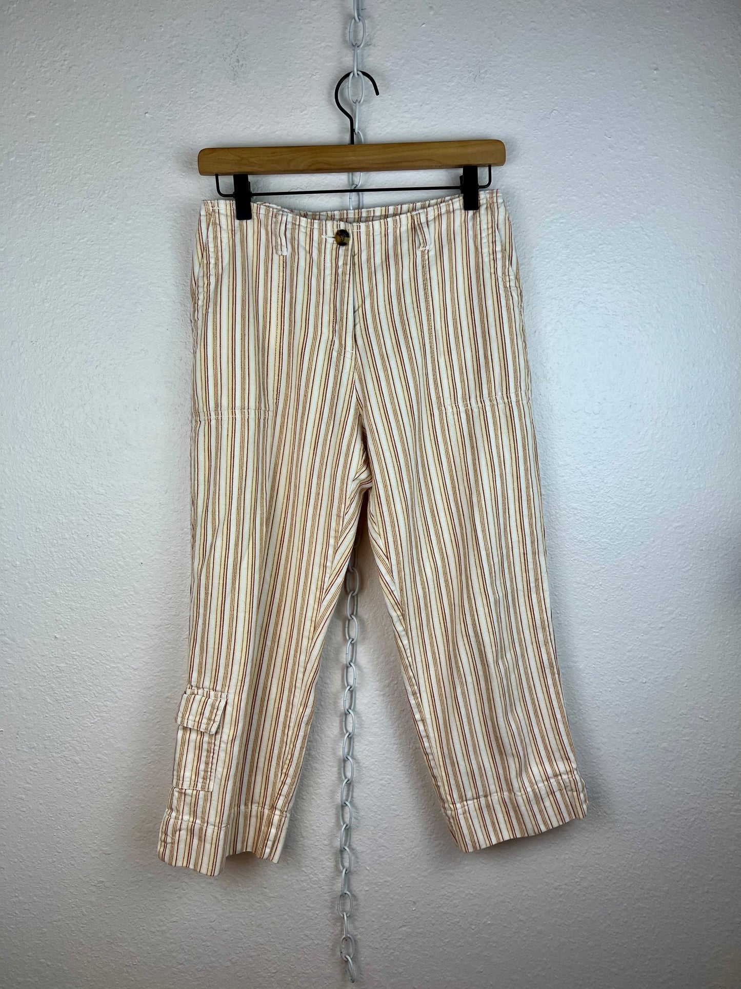 ST. JOHN'S BAY STRIPED CAPRIS