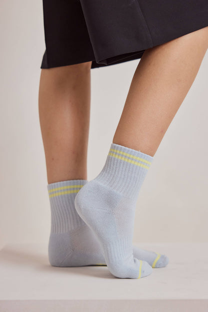 STRIPED SOCK- BLUE AURA