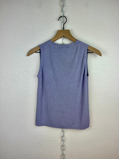 RIBBED LILAC SLEEVELESS TOP