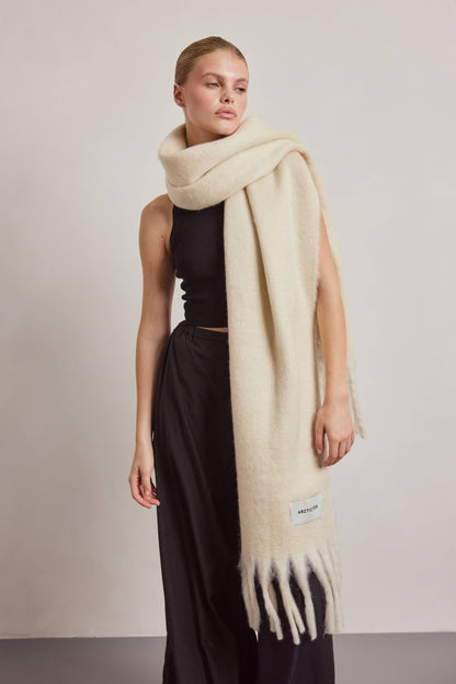 SCARF- PEBBLE BEIGE