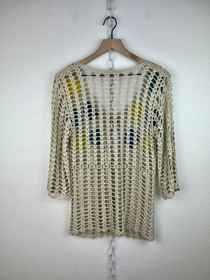 BOHO CROCHET FLORAL TOP