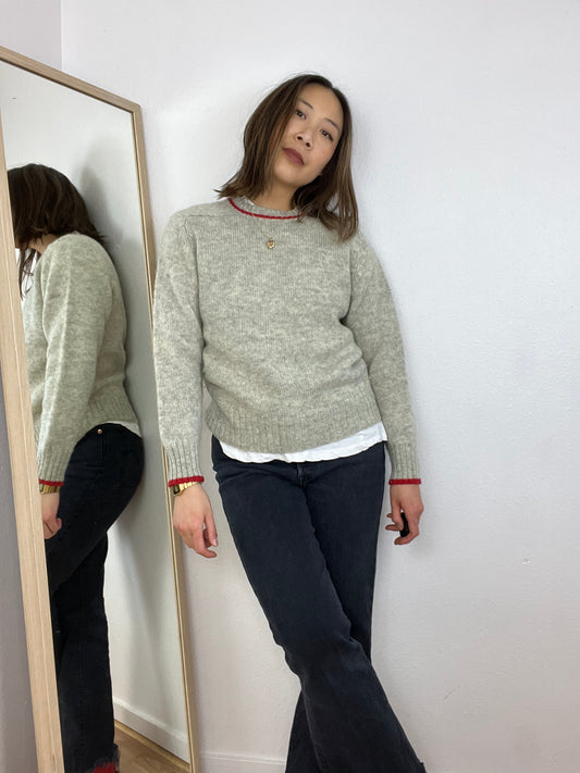 GREY WOOL SWEATER