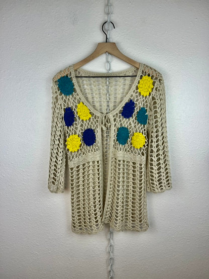 BOHO CROCHET FLORAL TOP