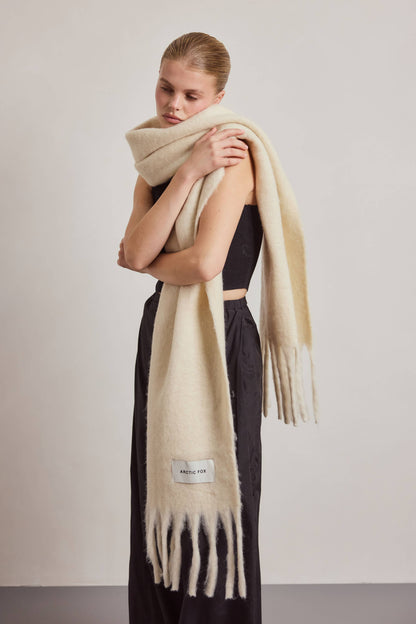 SCARF- PEBBLE BEIGE