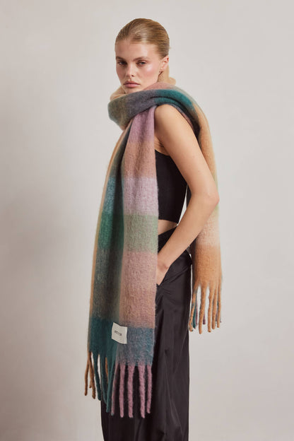 SCARF- LILAC CHECK