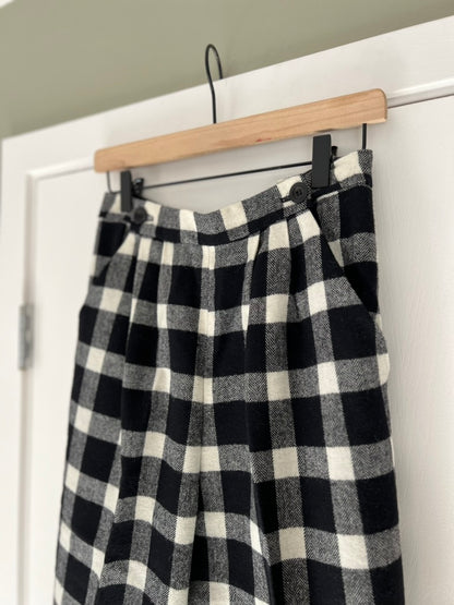 PENDLETON B&W PLAID TROUSERS