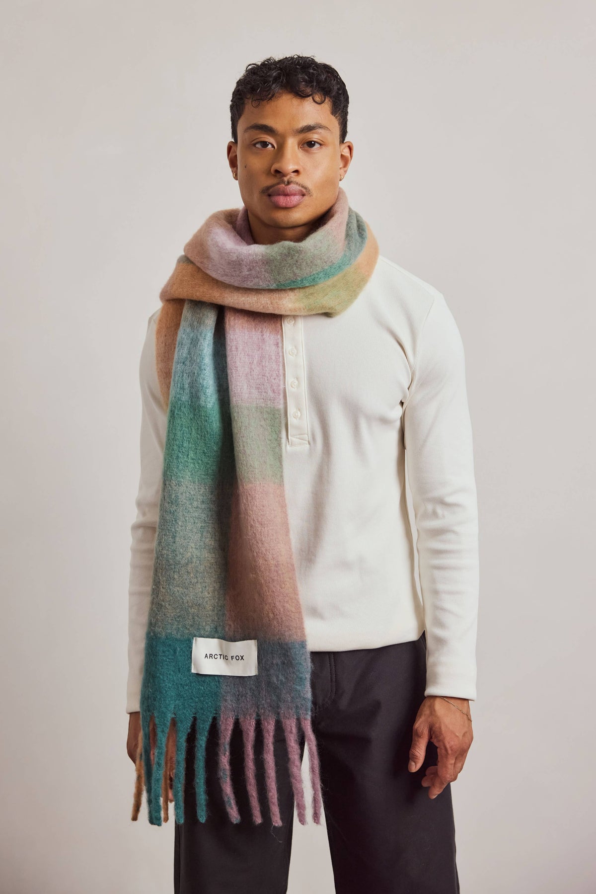 SCARF- LILAC CHECK