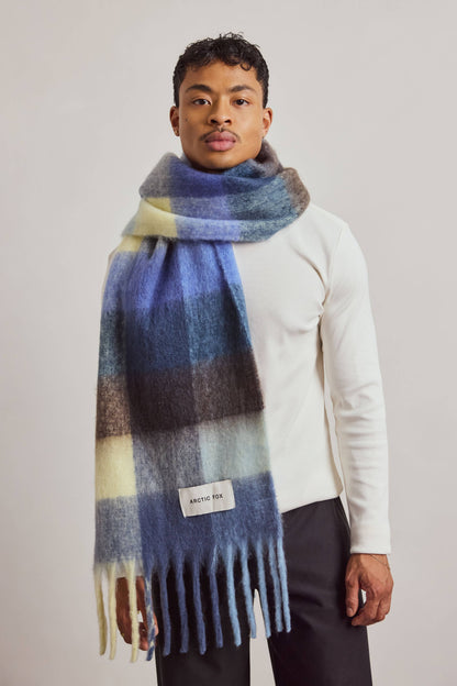 SCARF- BLUE/YELLOW CHECK