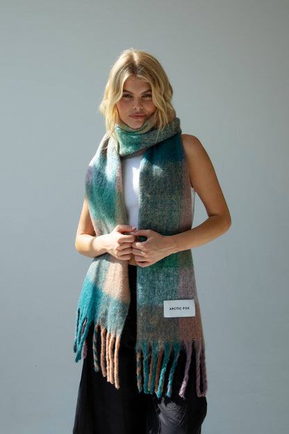 SCARF- LILAC CHECK