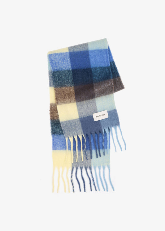 SCARF- BLUE/YELLOW CHECK