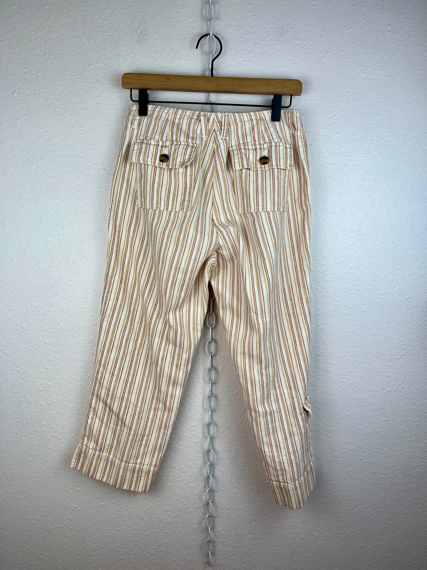 ST. JOHN'S BAY STRIPED CAPRIS