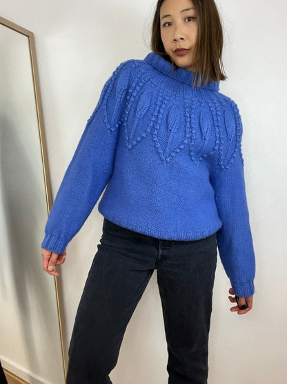 HANDMADE PERIWINKLE SWEATER
