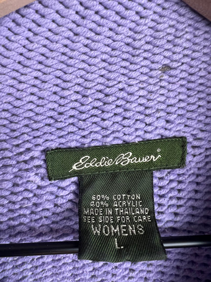PERIWINKLE MOCK NECK KNIT SWEATER