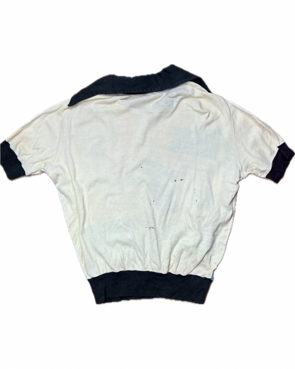 1970s U.S. NAVAL REVIEW COLLARED TEE