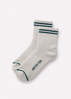 STRIPED SOCK- GREY MELANGE