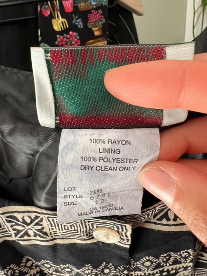 PATTERNED BOXY VEST