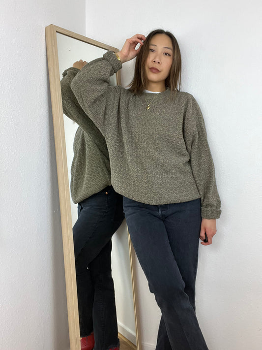 TEXTURED COTTON SWEATER