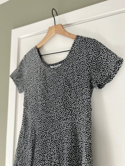 90S RAMPAGE GEOMETRIC SKATER DRESS