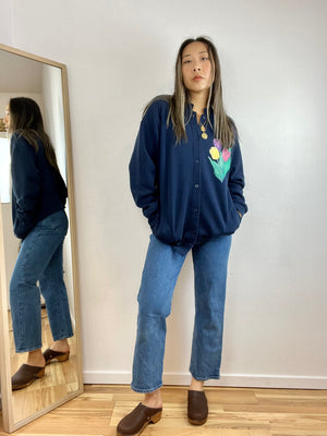 TULIP NAVY BLUE CARDIGAN