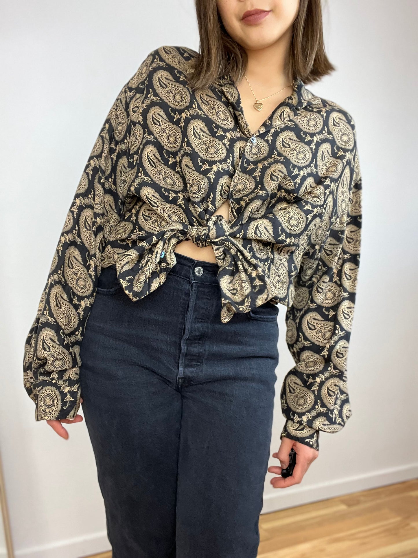 SILK PAISLEY BLOUSE